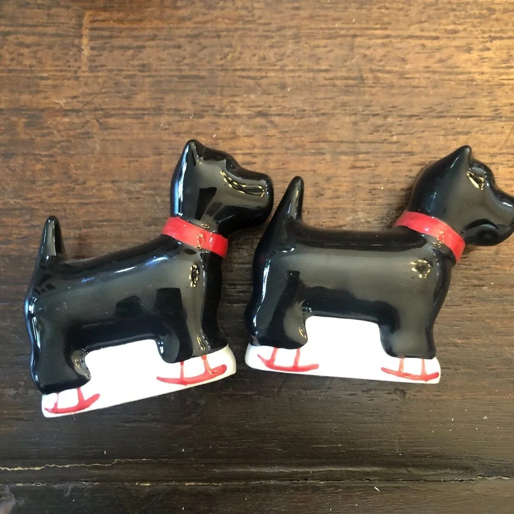 Global Design Connections Schnauzer Salt/Pepper Shakers Butter/Sugar Container